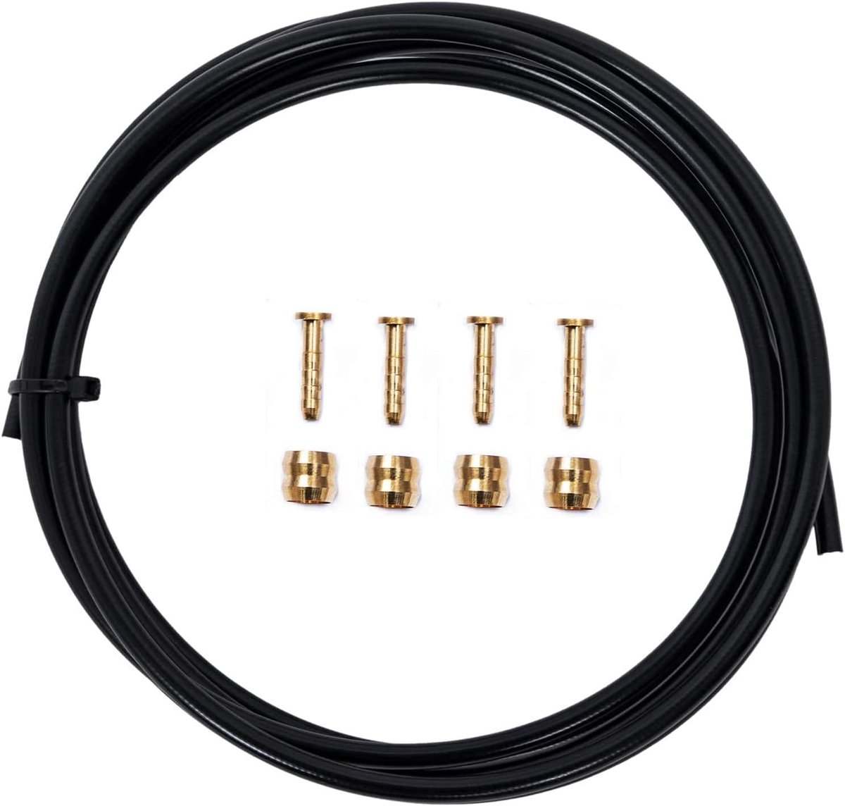 YBEKI Bicycle Brake Hose and Brass Connection Kit, 2500mm Hydraulic Disc Brake Hose Kit for Shimano BH59 BH90 Avid - ShopVlot