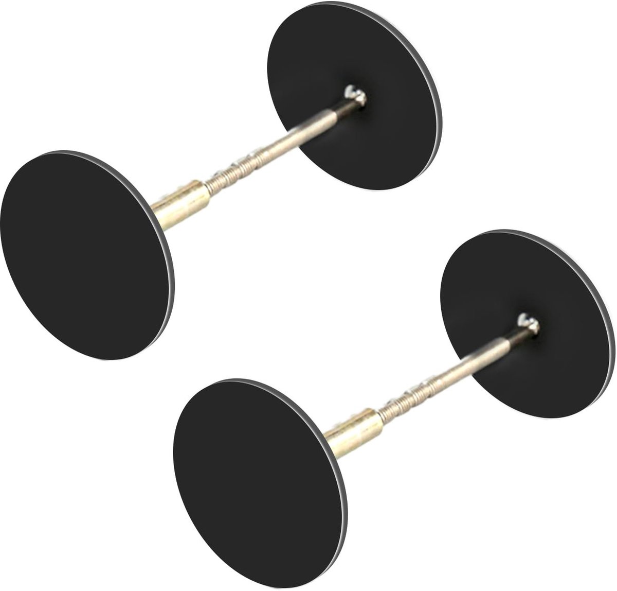 Solidchoice - Ronde Deurplug Afdekking voor Reparatie van Deurgaten (2 Stuks)