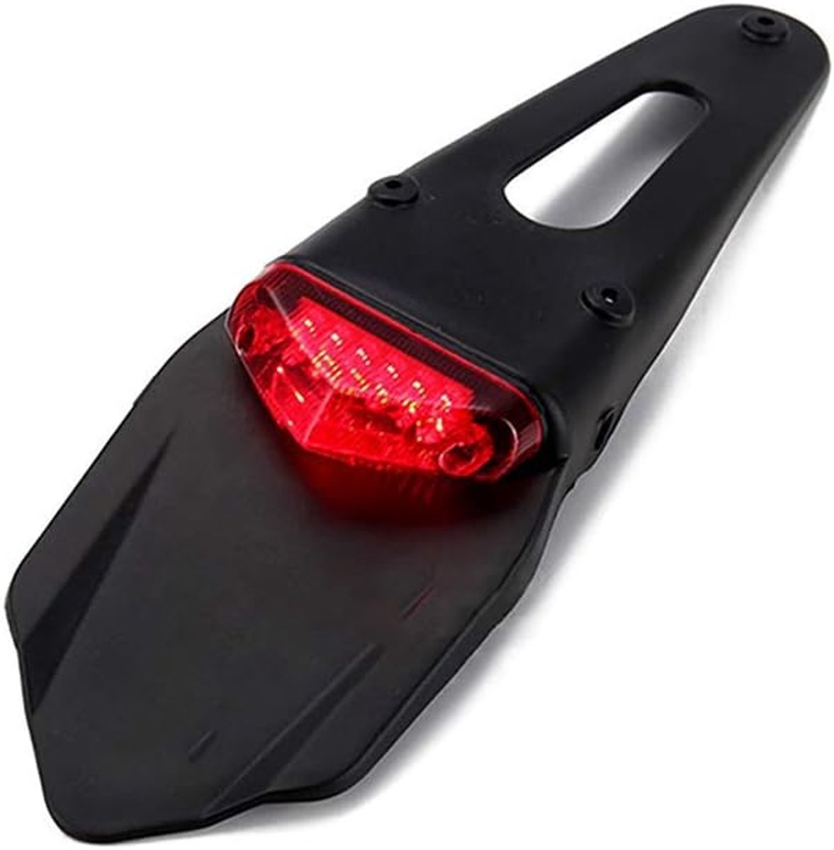 Led Motorcycle Tail Light, 3-hole SUV Led Front Mudguard Stop Rear Mudguard Trail Moto Compatible For XR250 XR400 - ShopVlot