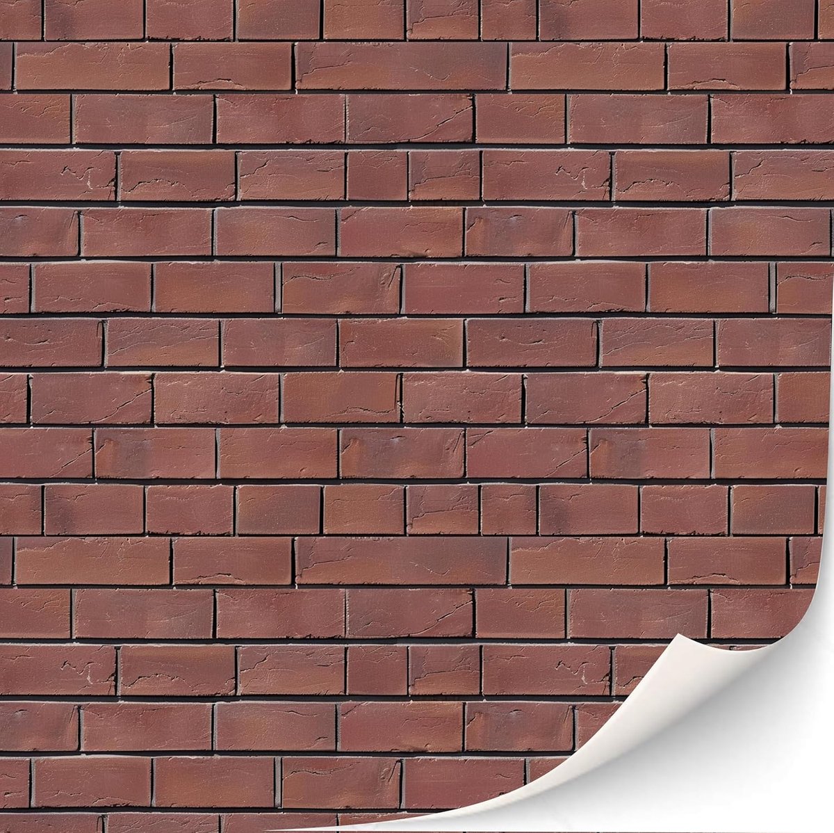 3 Sheets Self-Adhesive Brick Wall Wall Cladding for Dollhouses Scale 1:12 (Townhouse Style) - ShopVlot
