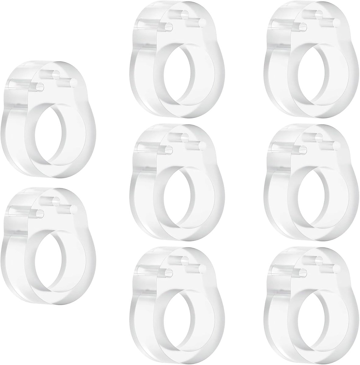 Pack of 8 PVC Door Stopper Transparent Handle Protection Door and Window Handle Protection for Walls, Doors, Windows - ShopVlot