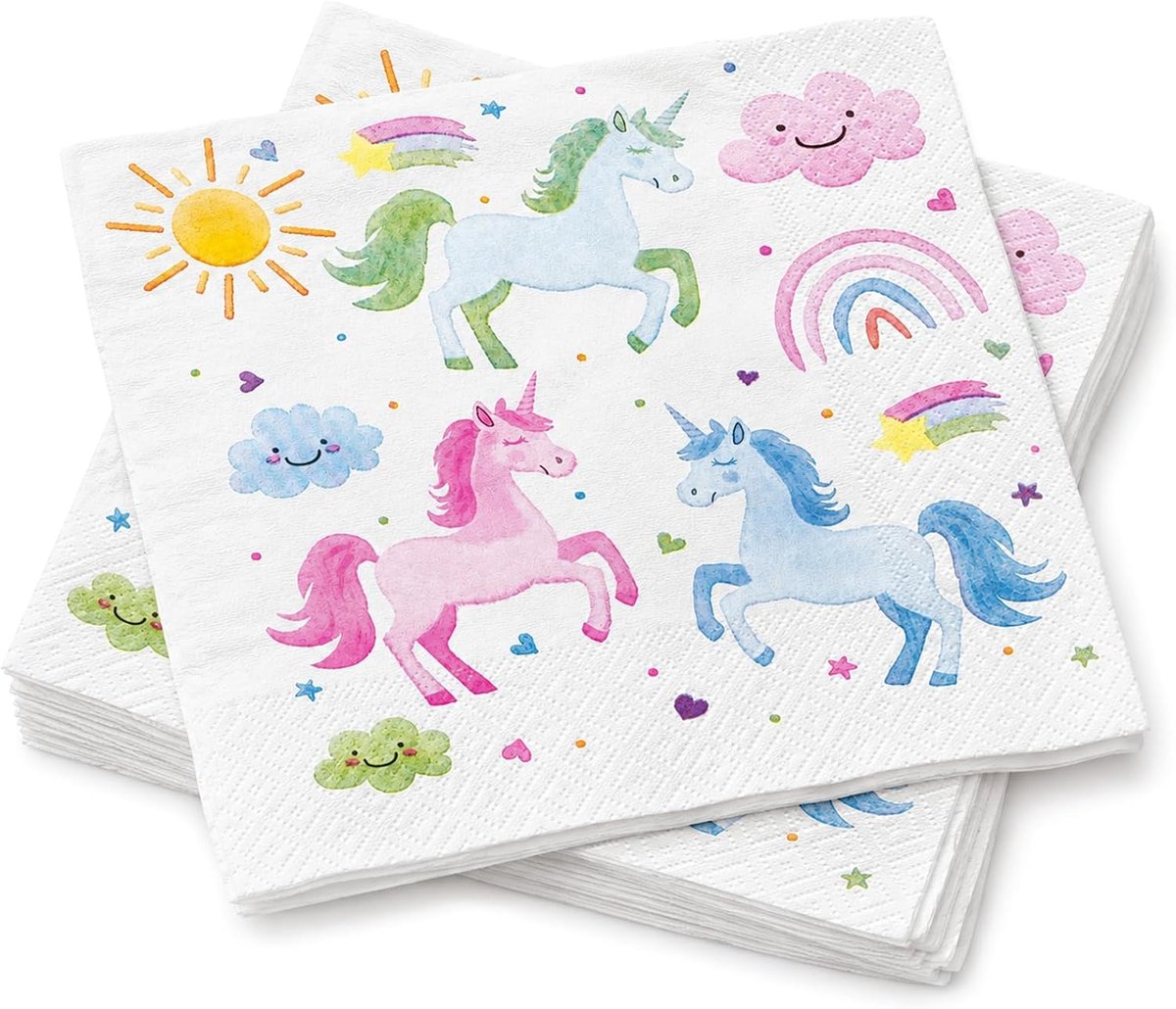 20pcs Unicorn Birthday Napkins, Unicorn Napkins, Party Paper Napkins, Unicorn Napkins Children Birthday, Girls - ShopVlot