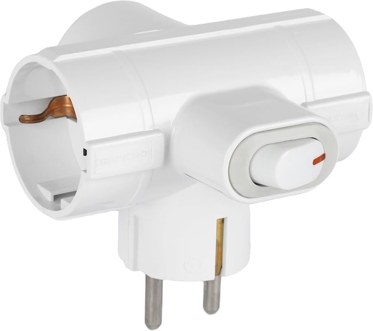CILIA Triple Schuko Adapter, 3 Side Sockets with On/Off Switch, Child Protection, German Plug, 16A, Universal Socket - ShopVlot