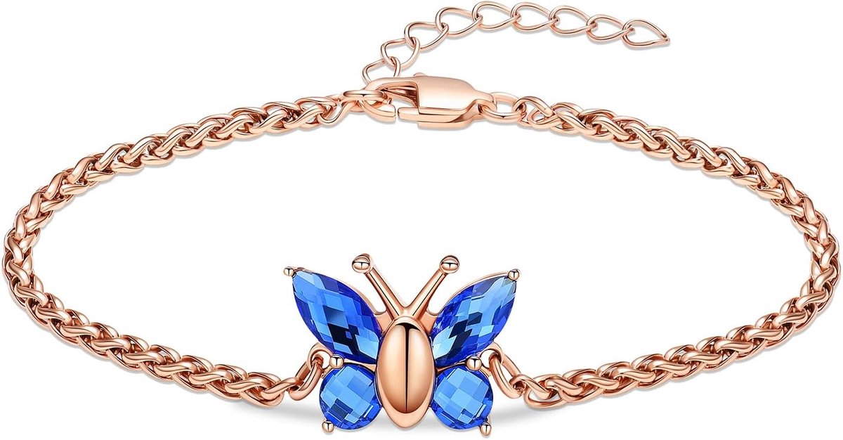Vlinder urn armband voor as voor vrouwen roestvrij staal inrichting sieraden verstelbaar urn link armband gedenking - ShopVlot