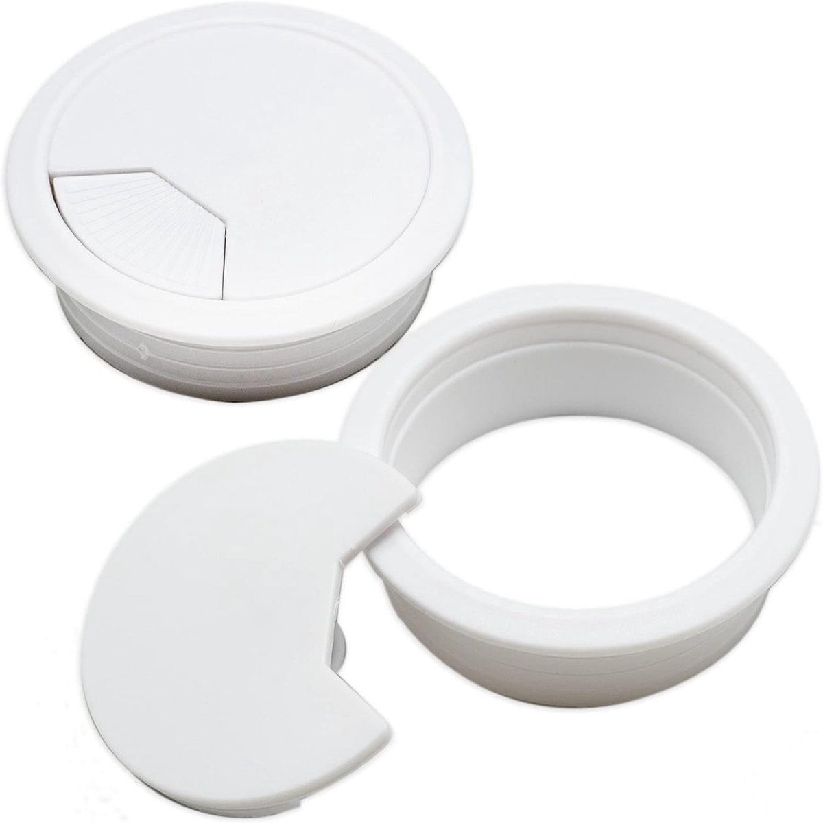 2pcs Desk Grommet Desk Cable Grommet Cable, PC Computer Desk, Plastic Grommet, Tidy Wire Hole Cover, Wire Organizers - ShopVlot
