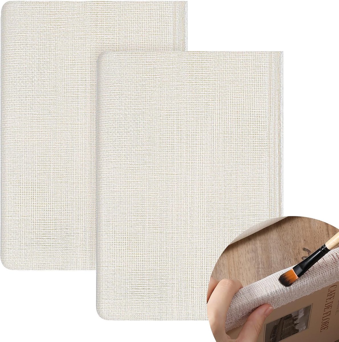 2 Pieces Book Binding Fabric,39 x 114 cm Book Fabric for Book Making and Bookbinding, Repair Fabric Material for - ShopVlot
