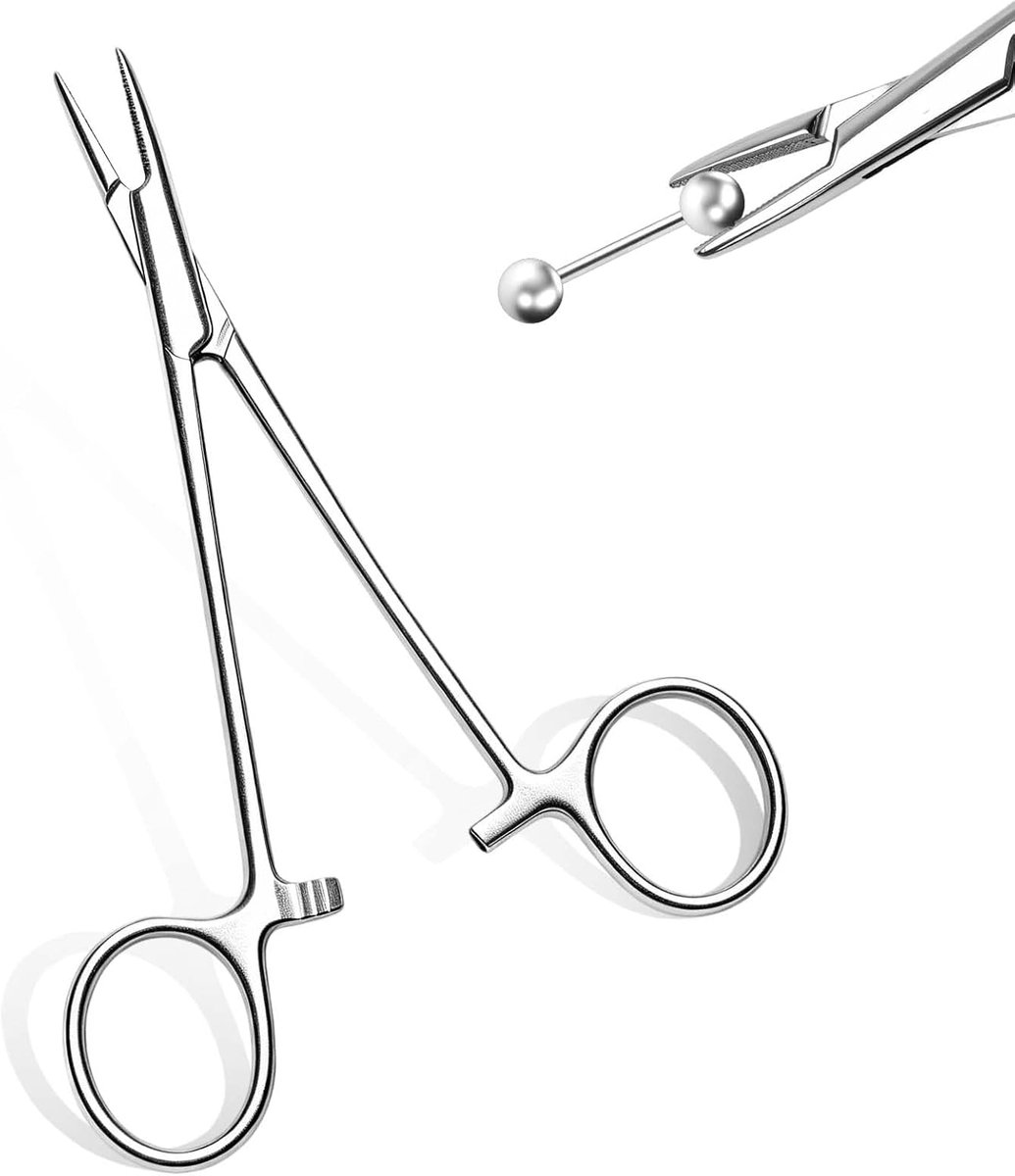 3 mm piercingtang, roestvrij staal, piercingtang, gereedschap, kogelopdraaier, voor het openen en wisselen van oor - ShopVlot