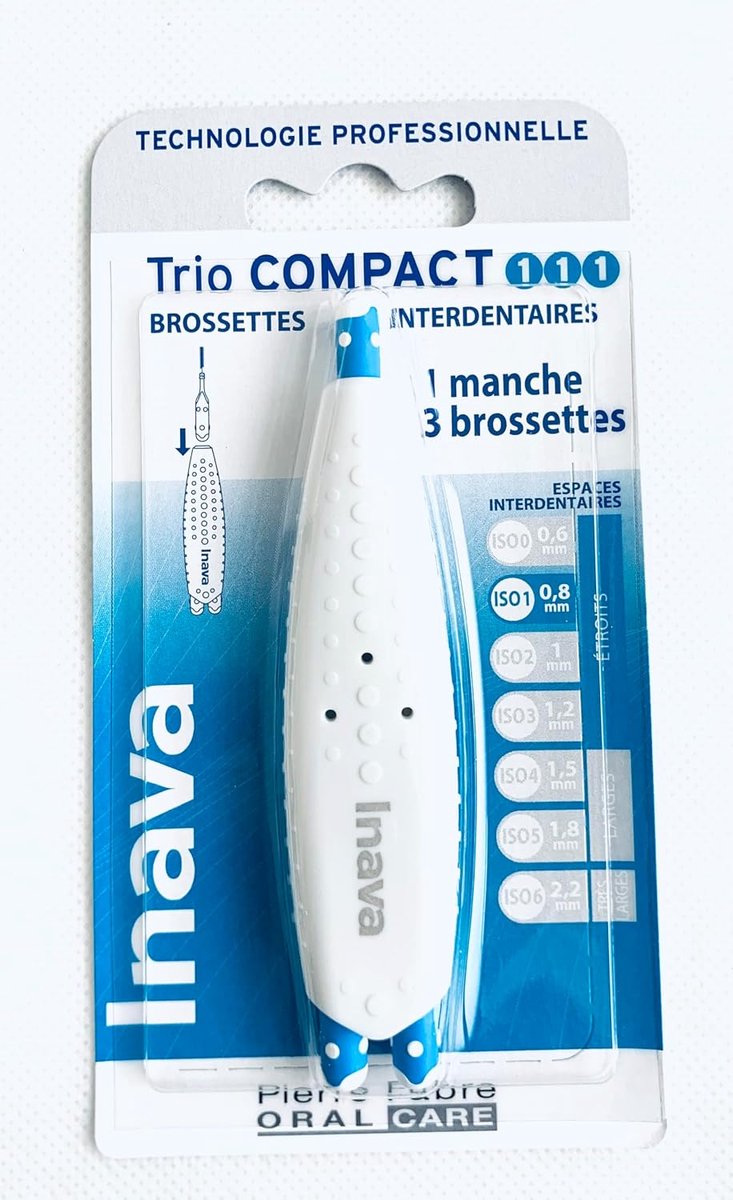 Inava Interdental brushes Trio Compact (1,1.1) 0,8 mm - ShopVlot