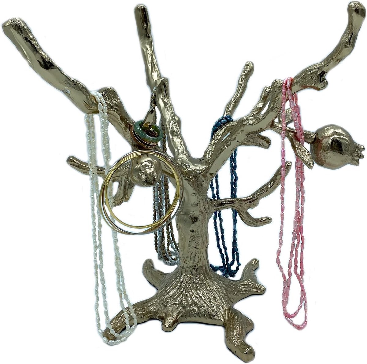 Jewellery Stand, Chain Stand, Bracelet Stand, Jewellery Holder, Earring Holder, Aluminum, Colour: Brass, Jewellery - ShopVlot