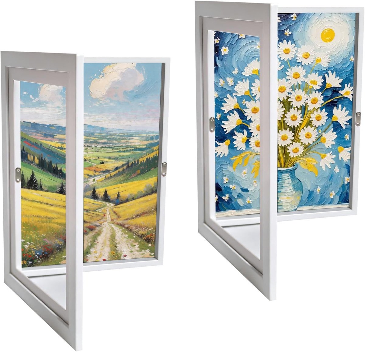 Set van 2 kinderfotolijsten, A4, open frame, vulbaar, perfect voor kinderen kunst en tekenen - ShopVlot