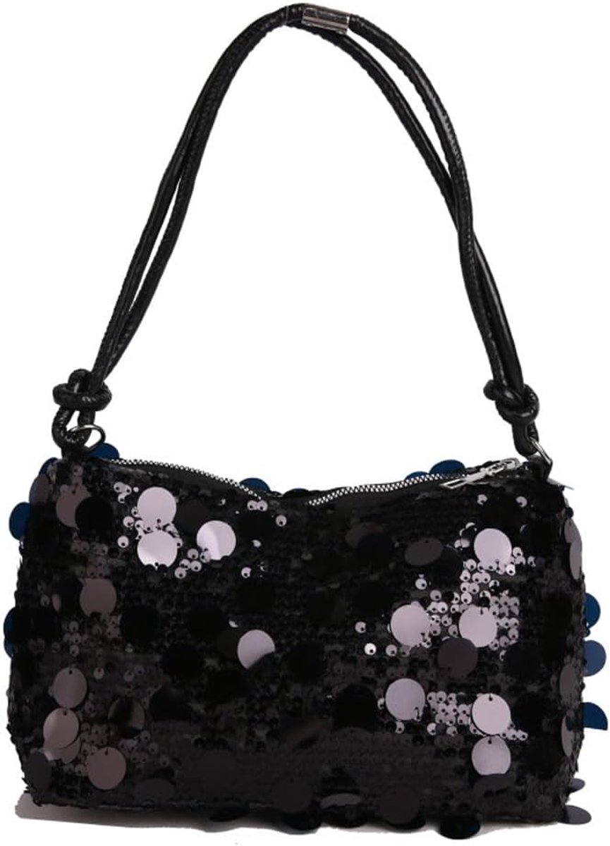 Clutch tas met glitter en pailletten - schoudertas - hoge capaciteit - perfect voor feesten - ShopVlot