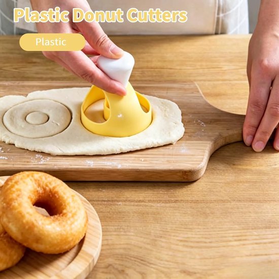 Mini Donutmaker en Donutsnijder voor Perfecte Donuts, Koekjes en Desserts - Inclusief Dompeltang en Stempelvorm van MINI — afbeelding 5