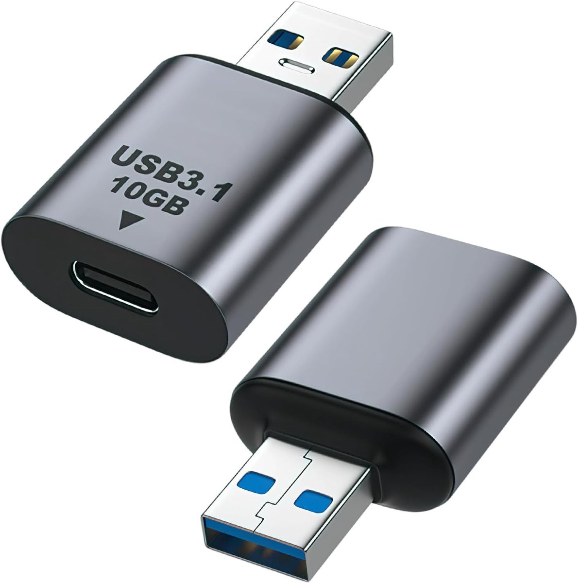 USB C naar USB A adapter 10Gbps - 2 stuks - OTG compatibel - perfect voor laptop en smartphone - ShopVlot