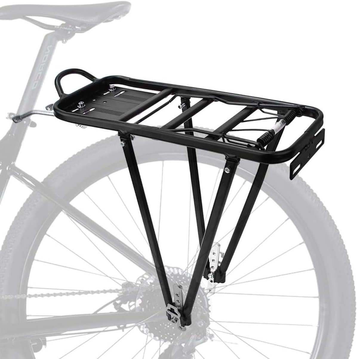 Robuuste Achterdrager voor Mountainbike, Lichtgewicht Aluminium, Eenvoudige Montage, Geschikt voor 24 Inch Fietsen en Toerfietsen