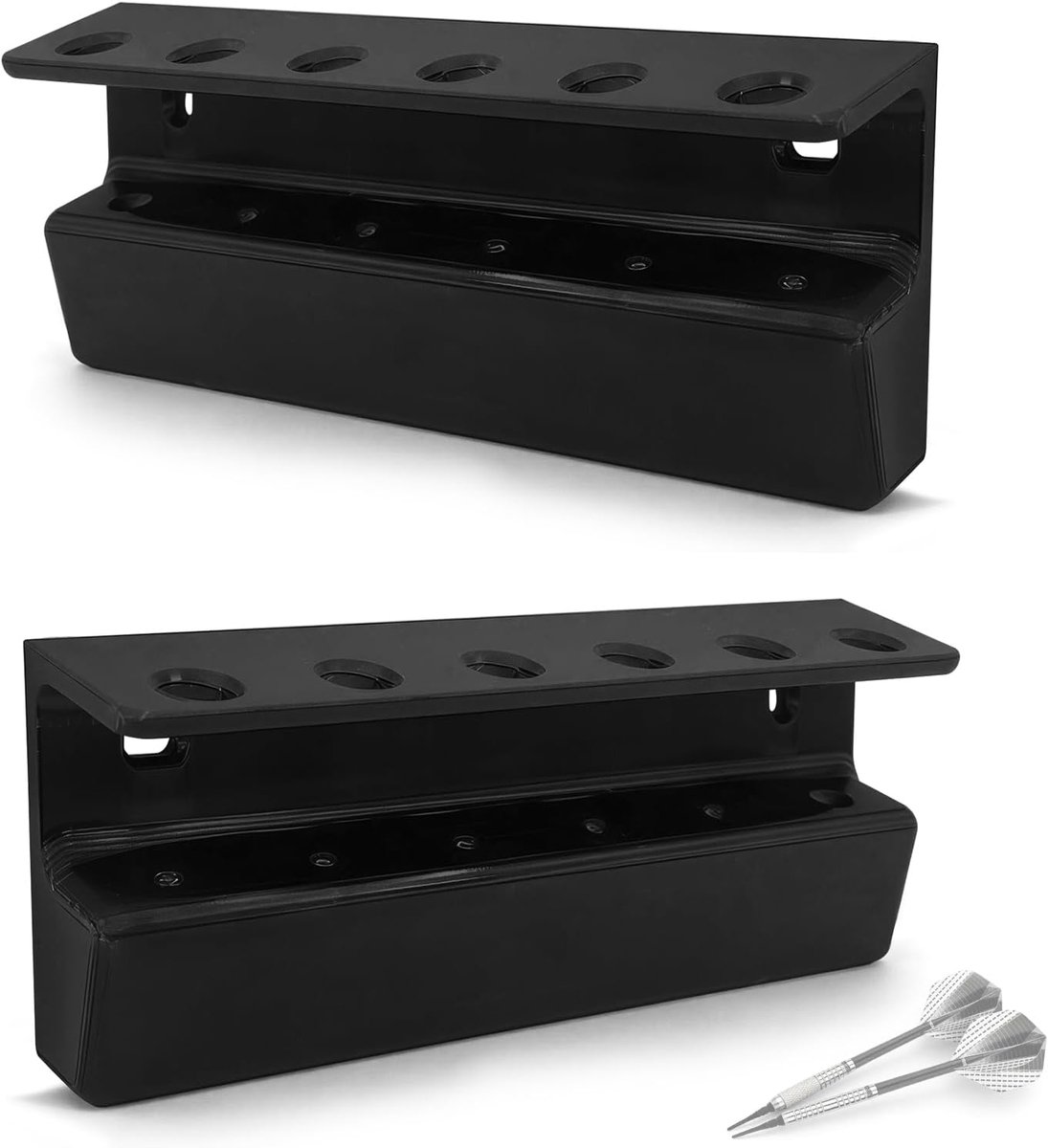 Dart Holder voor 12 pijlen - Wandmontage - Stevige opslag - Organiseer dartaccessoires - ShopVlot