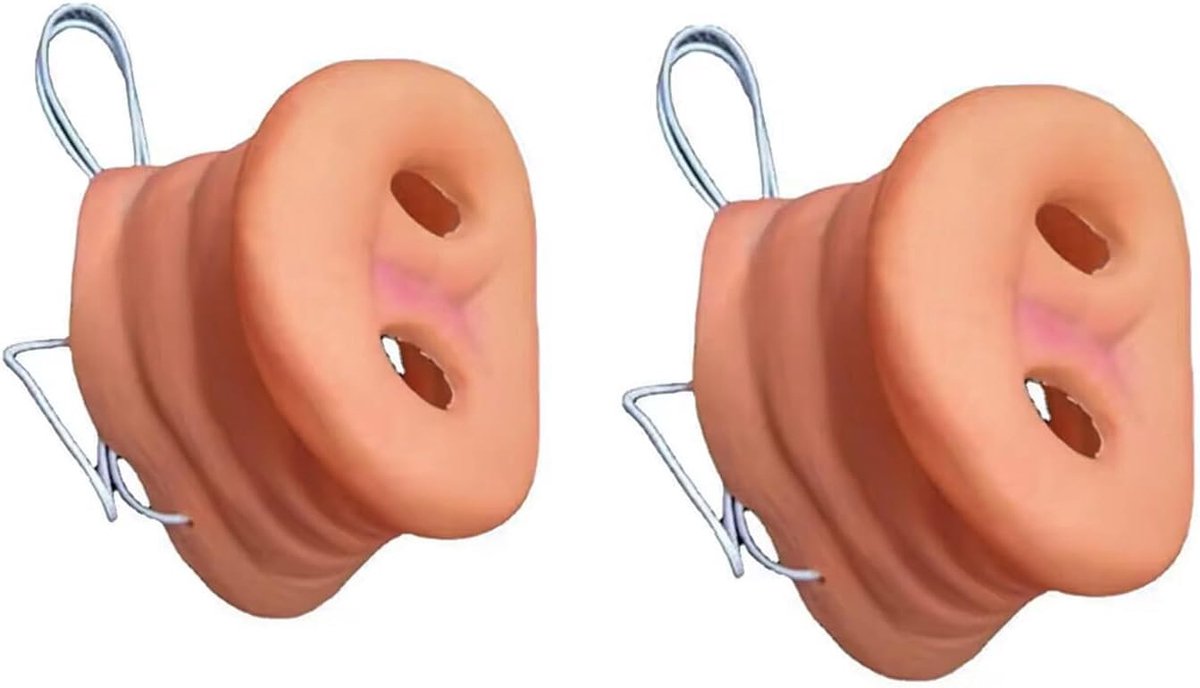 Varkensmasker set van 2 - grappige dierenmaskers met elastische band - perfect voor feestjes - ShopVlot