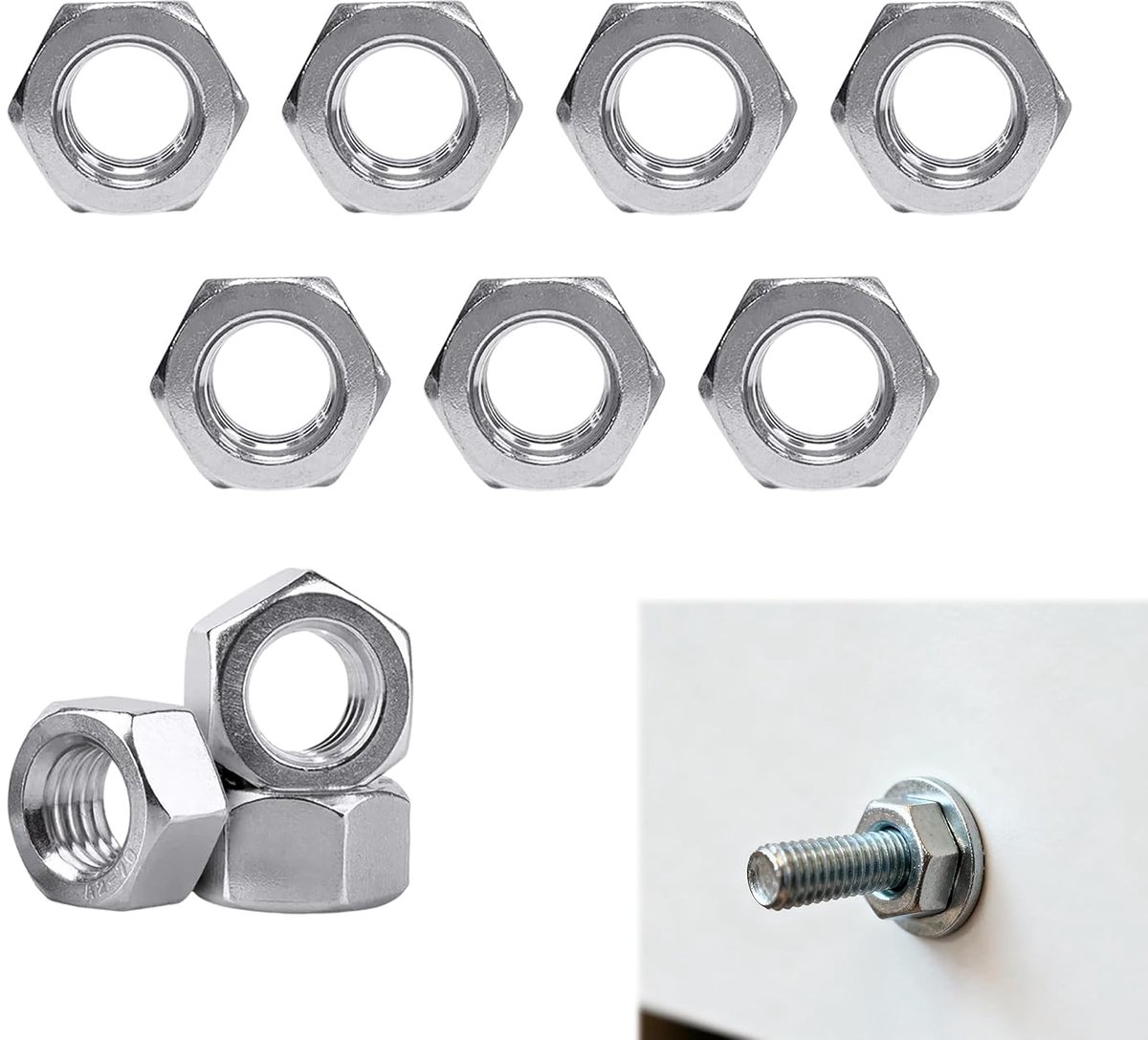 Hexmoer 1/4 inch - roestvrij staal - duurzaam - voor camera tripods - ShopVlot