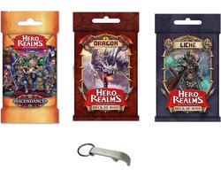 Set Hero Realms 3 Decks: Ascendance + Boss Liche + Boss Dragon French Version + 1 Blumie Bottle Opener - ShopVlot