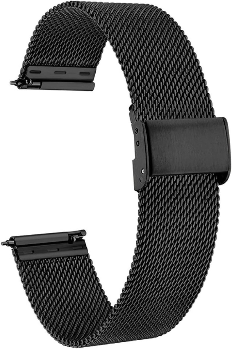 Stainless Steel Mesh Watch Band Metal Replacement Bracelet Smartwatch Quick Release Watch Replacement Strap Women Men - ShopVlot