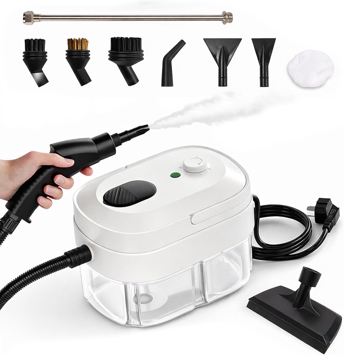 Professionele stoomreiniger voor alles, krachtige stoomreiniger voor auto, badkamer, keuken, ramen en textiel, met - ShopVlot