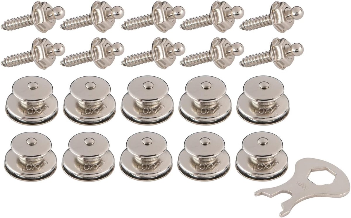 LOXX Set of 10 Tops + Sheet Screws 4.2 x 16 + Key - ShopVlot
