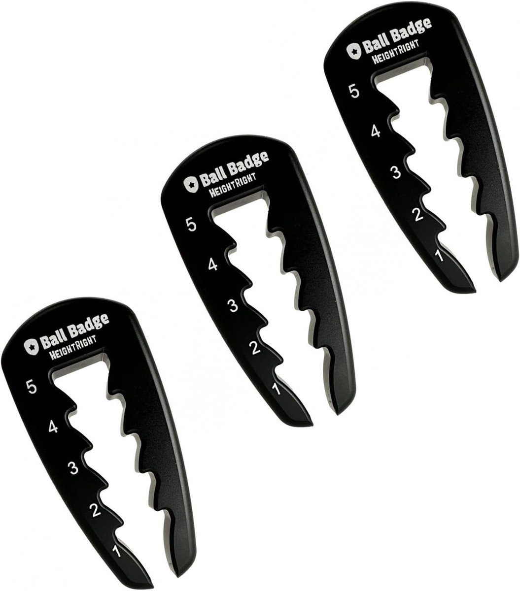 Pack of 3 Golf Tea, Height Adjustable, 5-Way Adjustment, Tool Height Training Aids, Precision Adjustment, Adjustable - ShopVlot