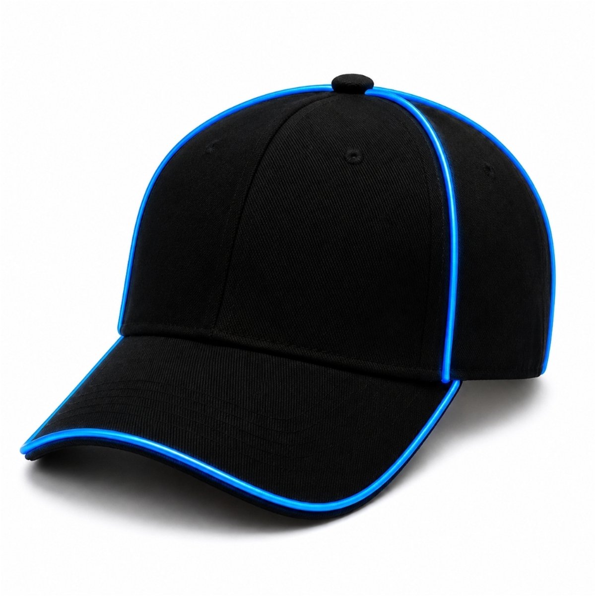 Doppler GlowCap LED Baseballpet – EL Wire Lichtgevende Pet – Festival, Carnaval & Rave – Blauw