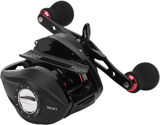 Zwart Rood Metalen Spoel Magnetische Rem Visserij Casting Reel Duurzaam Lichtgewicht Gereedschapsaccessoire voor - ShopVlot — afbeelding 5