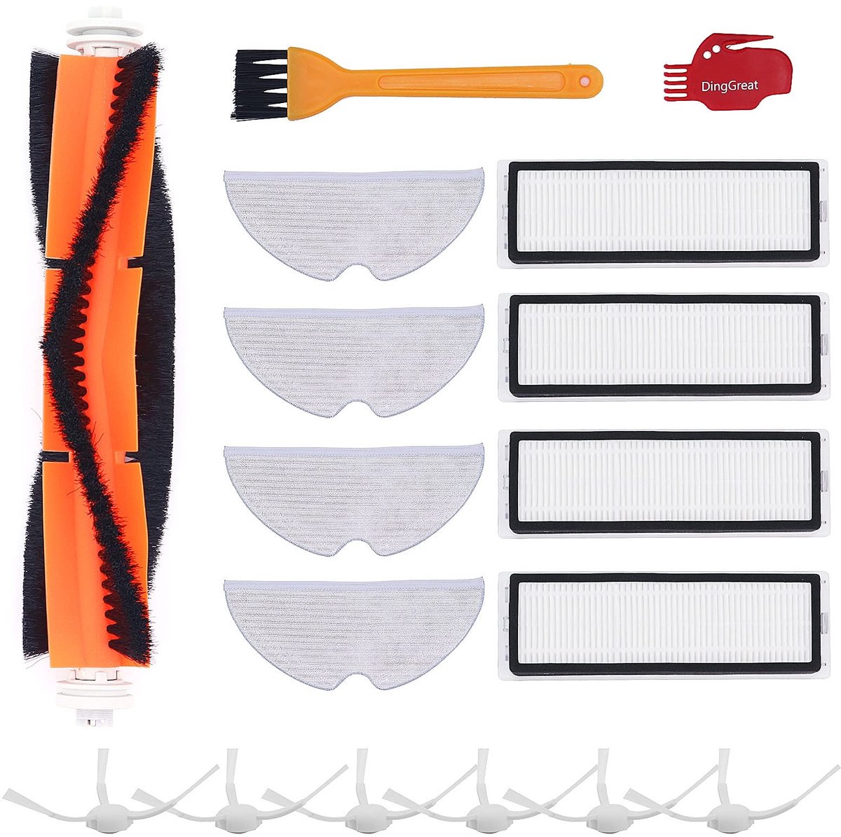 Dailygoods - Accessoires voor Dreame D9 en L10 Pro Robotstofzuiger - Vervangingsset