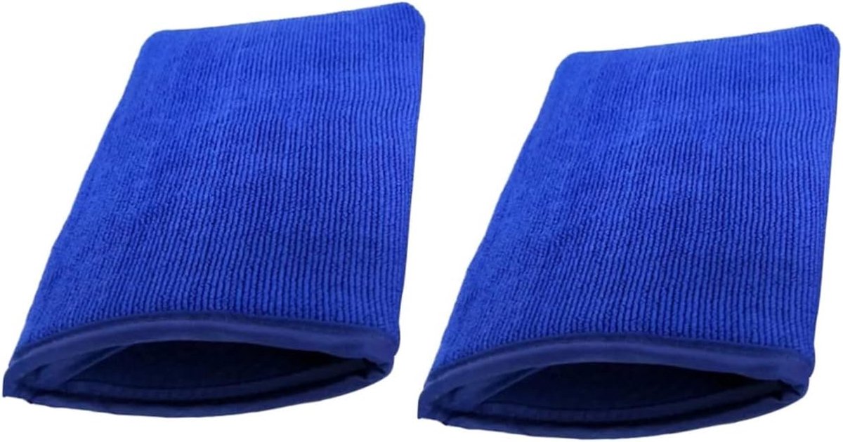 Autodoeken Set - Microfiber Doeken - Auto Reinigen - Sterke Wateropname - 2 Stuks - Blauw