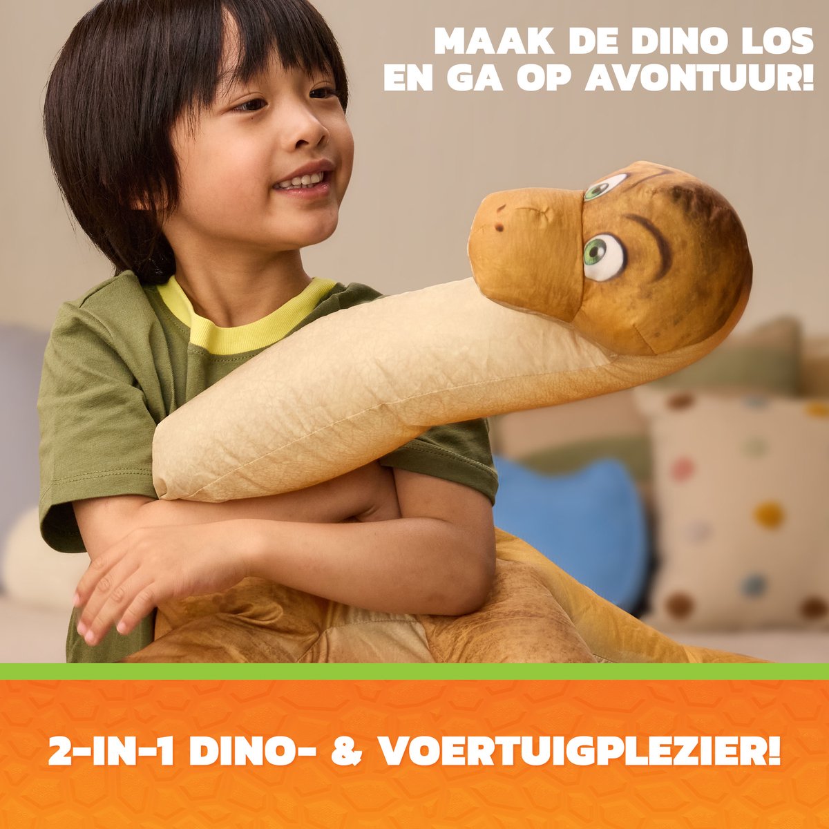 PAW Patrol - De Dino Film - Megasaurus Dino -Voertuig met een opblaasbare speelgoeddinosaurus van 76,2 cm en Rocky-actiefiguur — cadeau in Spellen & Speelgoed - foto 2