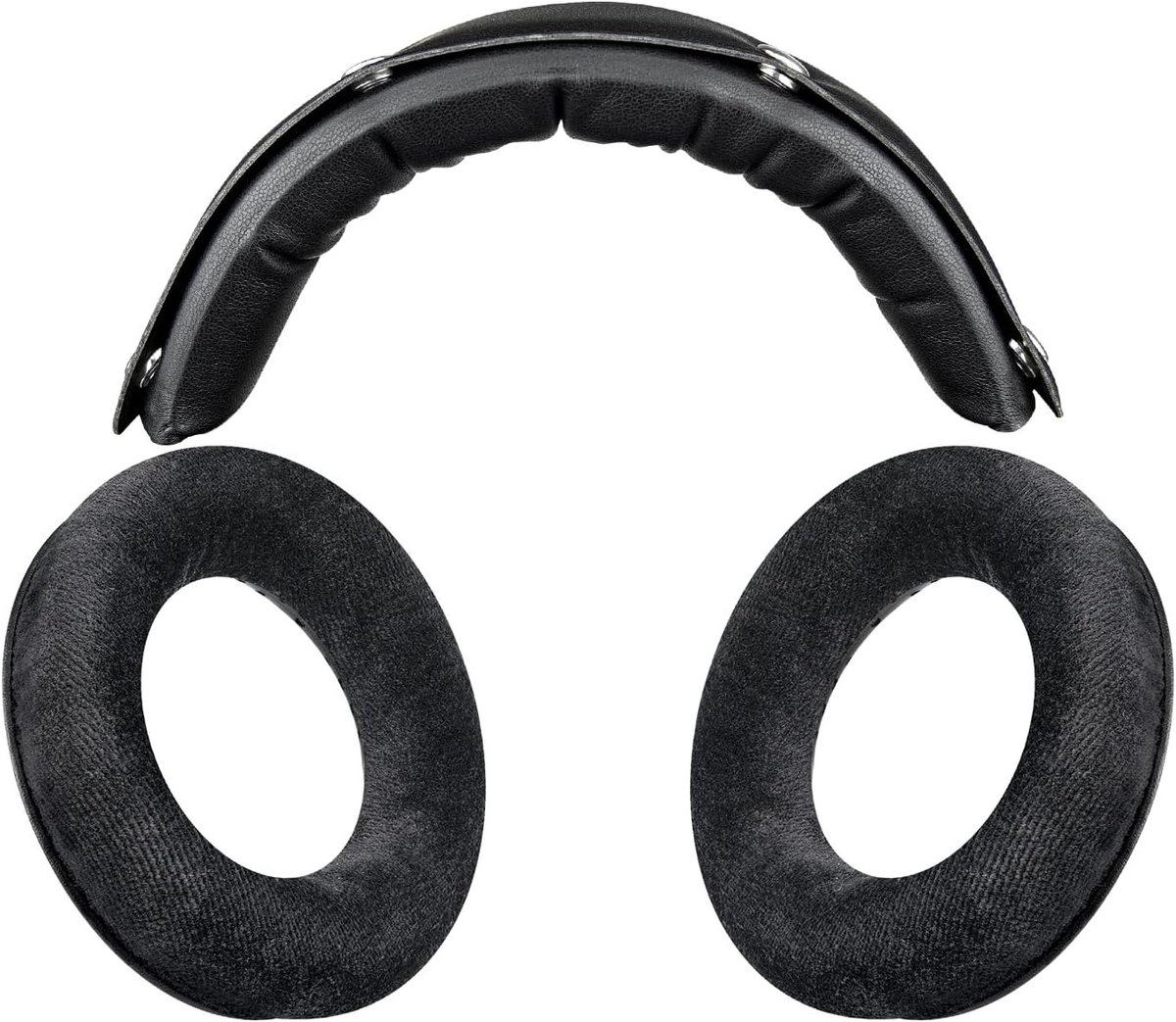 Vervangingskit voor Beyerdynamic DT 770/DT770 PRO koptelefoon met velours oorkussens en hoofdband van kunstleer voor optimaal comfort en geluidskwaliteit