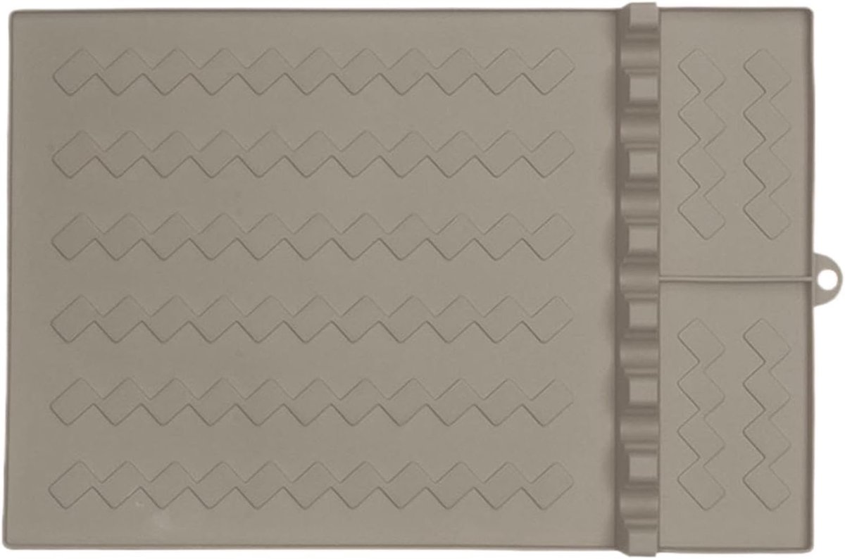 BBQ Grill Mat Gereedschap Pad Rommelvrij Koken Vervormingsvrije Siliconen 26.5 x 41 cm Grijs