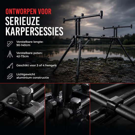 Ultimate Sky Chaser Rod Pod - Rodpod van Merkloos — afbeelding 5