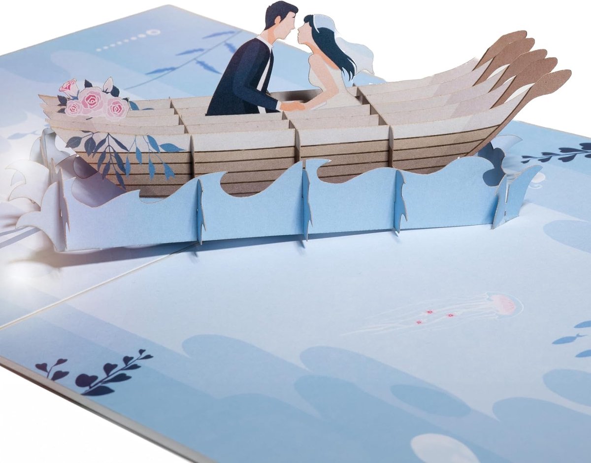 Boat - 3D pop-up (20x15cm)