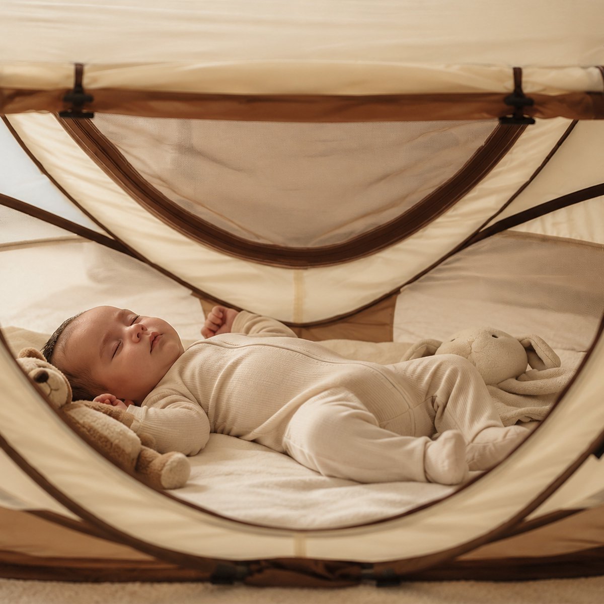 Deryan Peuter Luxe Campingbedje met Matras - Hazel thumbnail 6