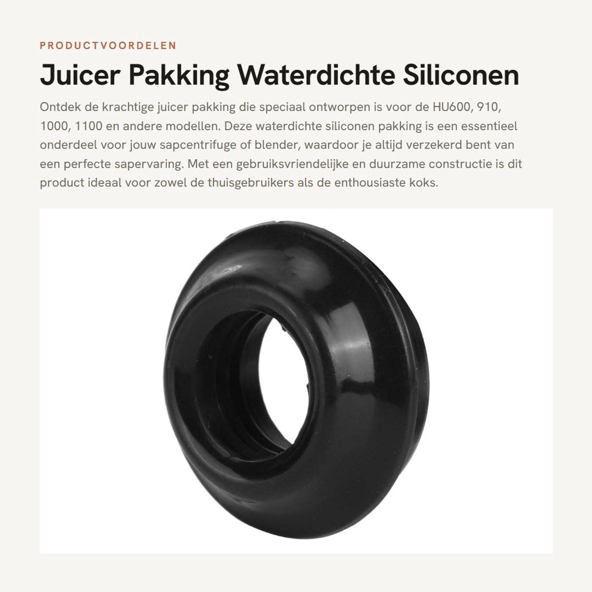 Dailygoods- Juicer Pakking Waterdicht - Duurzaam Silicone - Geschikt