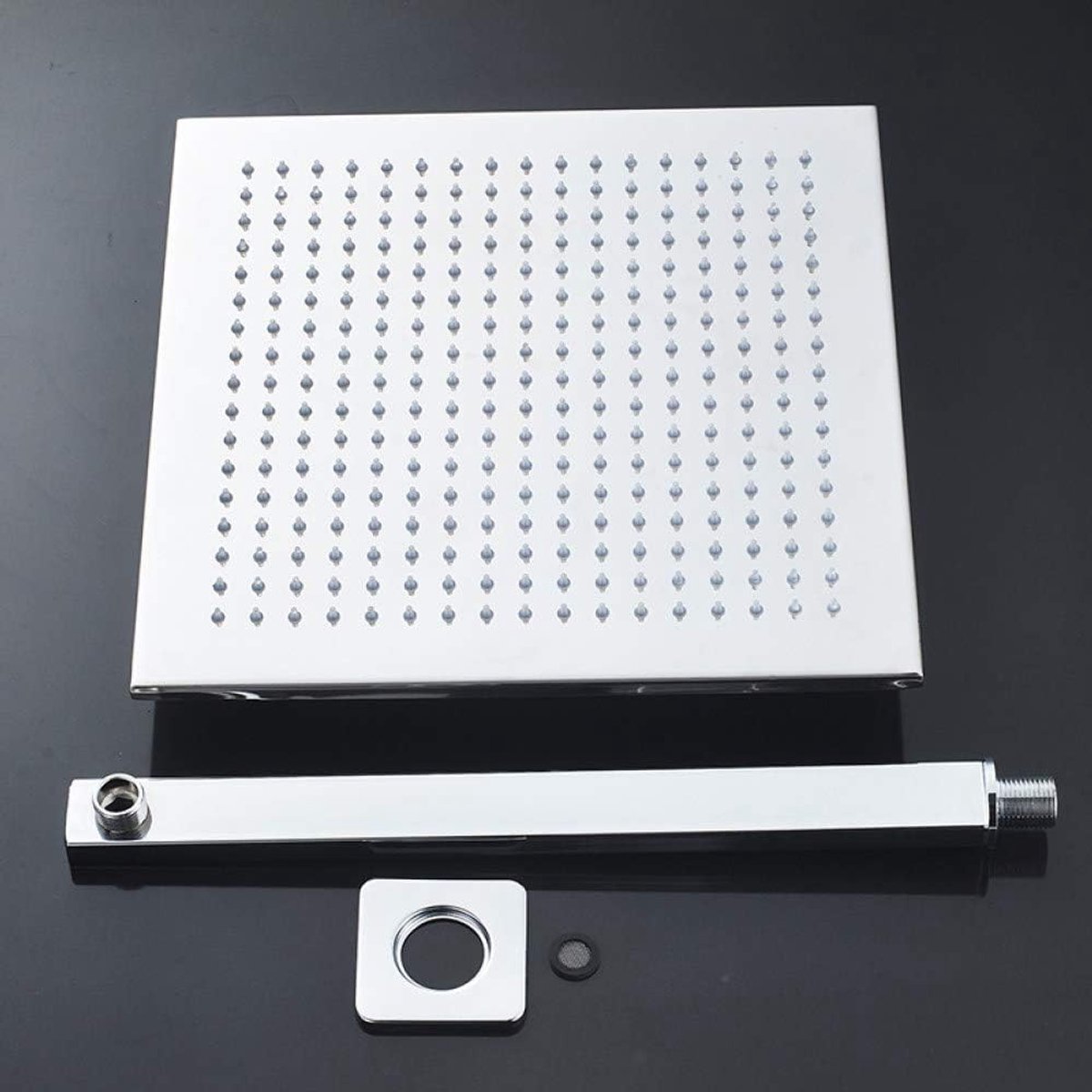 Douchesysteem met Regenfunctie - Badkamer Luxe Set - Ontspannen Douchen - 40cm Wandkraan -