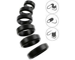 Set Penis- en Ballstrecher Ringen - Ball stretching Ringen - Set Cockringen in Diverse Maten - Cock&Ball Kit