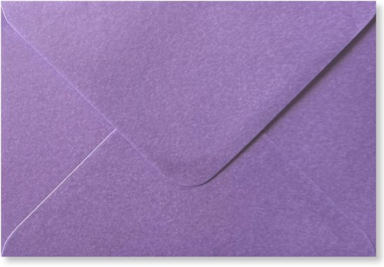 Cards & Crafts 100 Luxe Metallic C6 enveloppen - Lila - 16,2x11,4 cm - 110 grams - 162x114mm