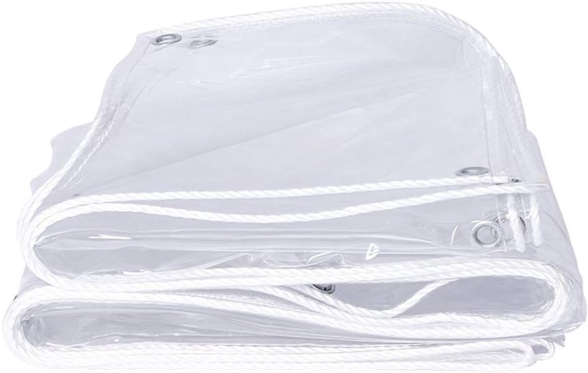 Waterdicht Zeildoek - Beschermend Doek - Buiten Beschermen - Stevig PVC Materiaal - 1x1 Meter - Transparant