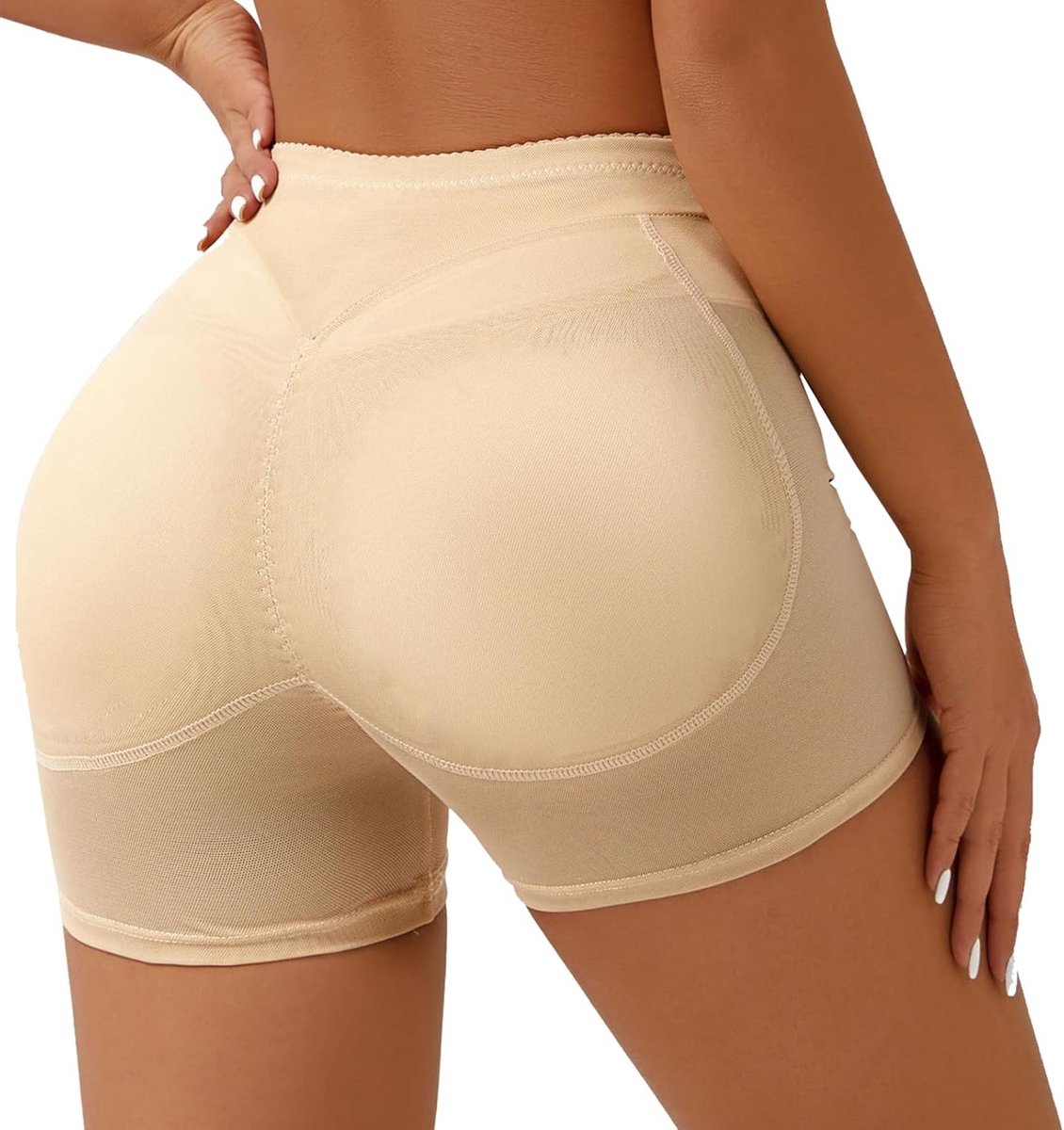 Hoogwaist Padded Panty voor Vrouwen, Ademend Butt Lifter met Versteviging, Perfecte Vormgeving voor een Mooi Achterwerk