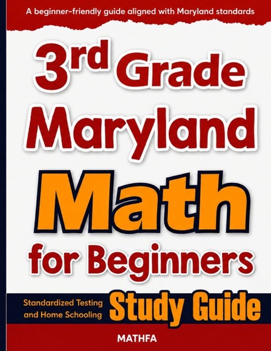 3rd Grade Maryland Math for Beginners - cover