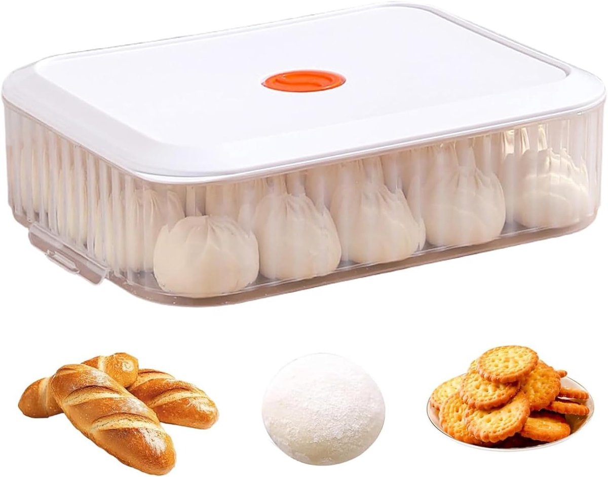Deeg Proofing Box - Gistingscontainer Brood - Bakken Rijzen - Luchtdichte Geur Isolatie - 31 x 23 x 9 cm