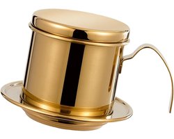 Draagbare Koffie Druppelaar - Vietnamese Brouwer - Snel Koffie Zetten - Roestvrij Staal Net