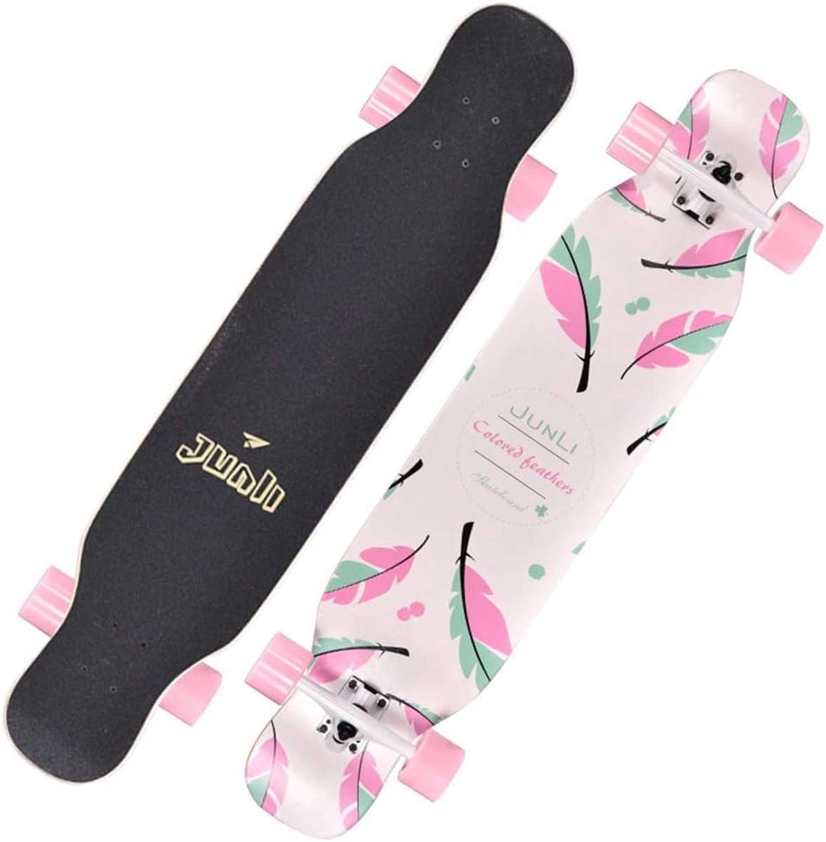 Skateboard Deck Longboard Cruiser Outdoor Sport 8 Lagen Maple Hout 108 cm Lang Niet Gespecificeerd