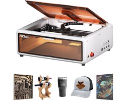 Creality Falcon A1 10W Laser Graveermachine Wit - with Air Assist and HD Camera Positioning - 600 mm/s Snelsnelheid - 381 x 305mm - Pre-Assembled - No installation required - Lasergraveermachine - Laser Cutter - Laser Snijmachine - Laser Engraver