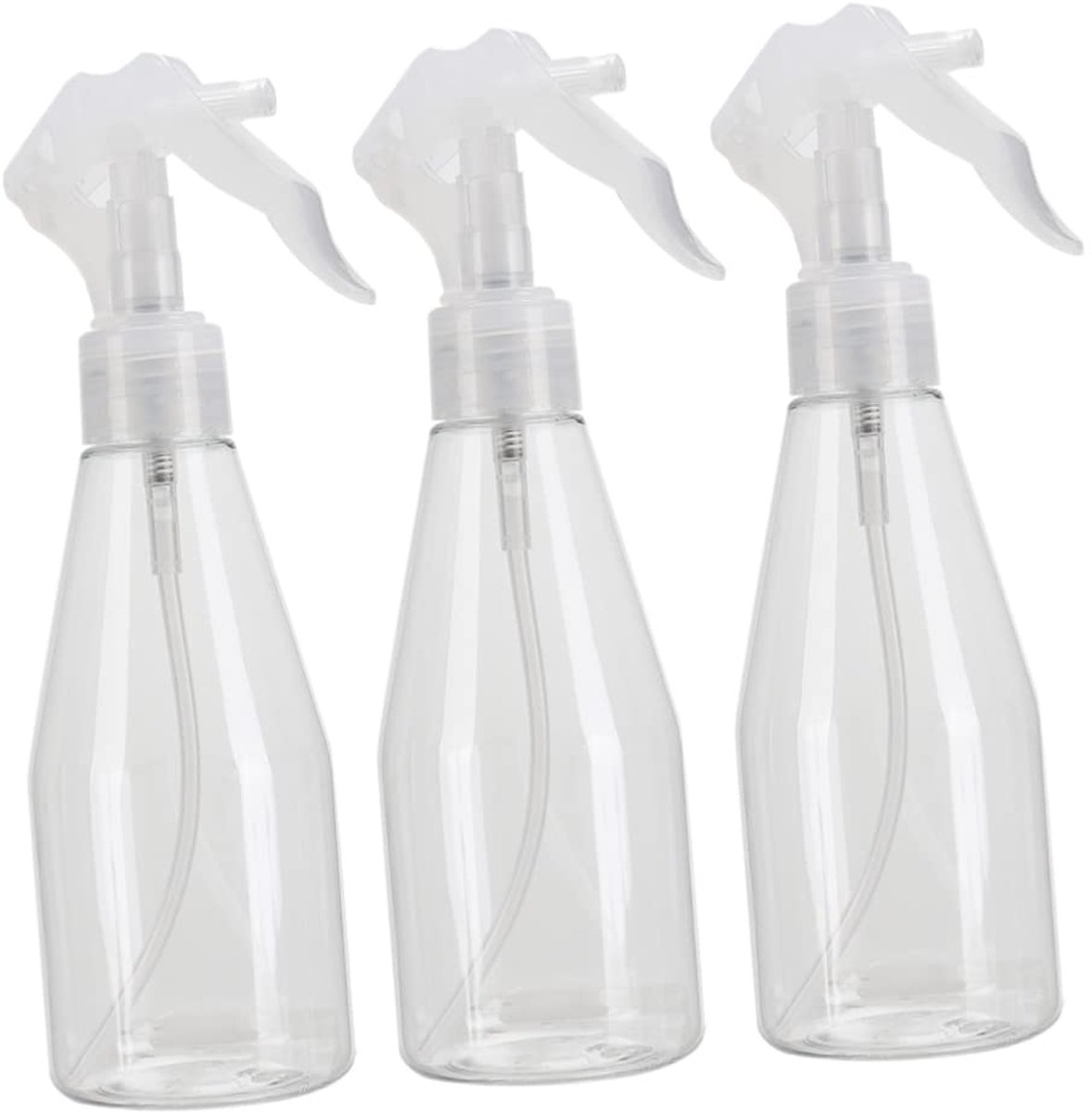 YAGXIG 3-pack 200ml kleine doorzichtige plastic spuitflessen - Handsprayflessen - Geschikt voor reiniging, plantenbewatering en hydratatie