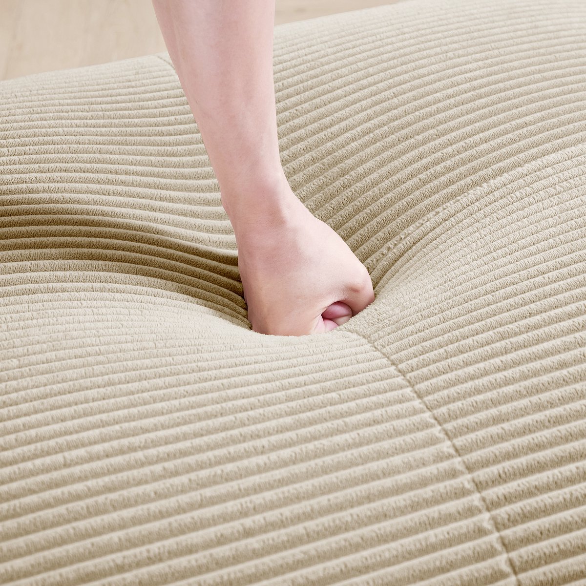 DESMIU Hoekbank 382 Cm - Modulair 4-Zits Met Chaise Longue En Anti-Slip Ontwerp - Voor Woo