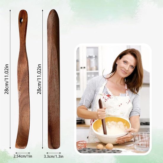 Koffie Roerstaafjes - Houten Mixers Drank - Dranken Mengen - Robuust Hout Ontwerp - 2 Stuks - Houtkleur — afbeelding 5